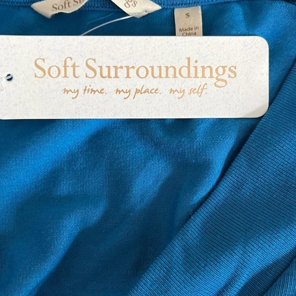 Soft Surroundings Madeline Tunic in Mykonos Blue - NEW - Size Small - Picture 6 of 8